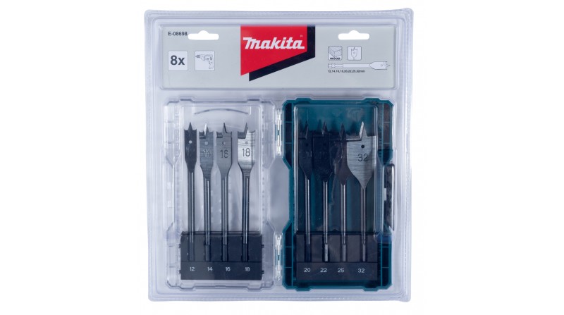 JUEGO BROCAS PALA MADERA 8PCS MAKITA - SUMINISTROS CAMARA