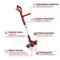 RECORTABORDES GE-CT 18/30 Li-Solo EINHELL - SUMINISTROS CAMARA