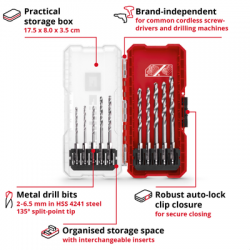 JUEGO DE BROCAS S-CASE 10PZS EINHELL - SUMINISTROS CAMARA