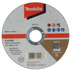 DISCO DE CORTE 125x1x22,23mm WA46R 10PCS MAKITA - SUMINISTROS CAMARA