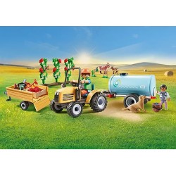 TRACTOR CON TRAILER Y CISTERNA PLAYMOBIL - SUMINISTROS CÁMARA