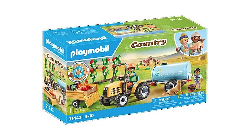 TRACTOR CON TRAILER Y CISTERNA PLAYMOBIL - SUMINISTROS CÁMARA