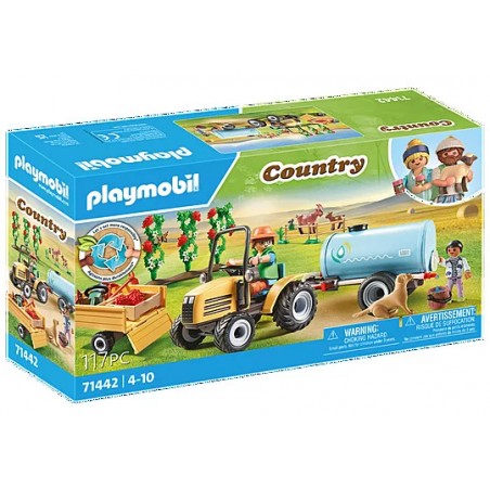 TRACTOR CON TRAILER Y CISTERNA PLAYMOBIL - SUMINISTROS CÁMARA