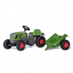 TRACTOR DE PEDALES ROLLYKID FENDT 516 VARIO CON REMOLQUE - SUMINISTROS CÁMARA