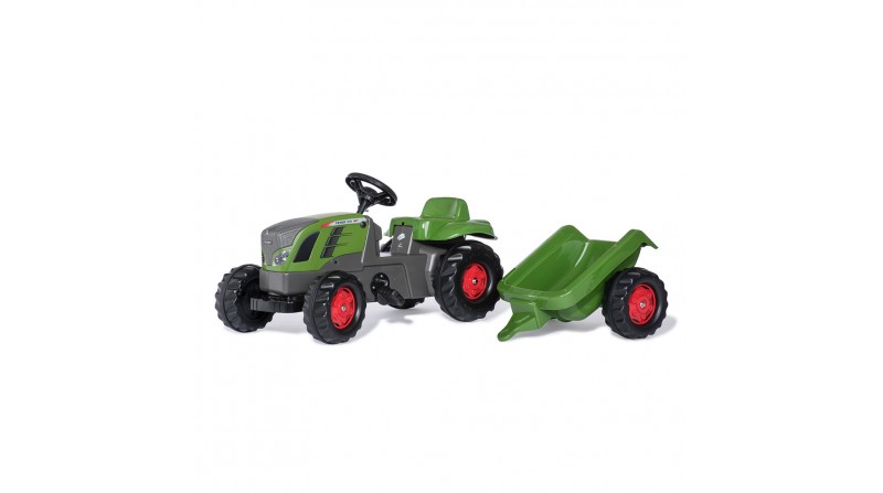 TRACTOR DE PEDALES ROLLYKID FENDT 516 VARIO CON REMOLQUE - SUMINISTROS CÁMARA