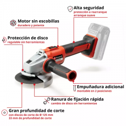 AMOLADORA AXXIO 18/125 Q EINHELL - SUMINISTROS CÁMARA